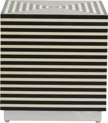 Zdjęcie produktu dla FURNLUX Stolik kawowy Taura Czarny 46cm / Kolor główny: Czarny / Wymiary: 46 x 46 x 47 cm