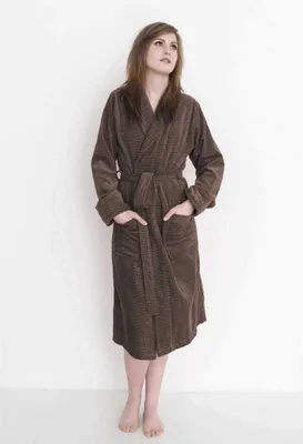 Produktbild von ETÉREA® Bademantel Damen & Herren flauschig aus 100% Baumwolle Velours Carré - Sauna Bademantel Damen & Herren - Bathrobe Women - Saunamantel Uni flauschig weich & trocknet schnell - Taupe Gr. XXL