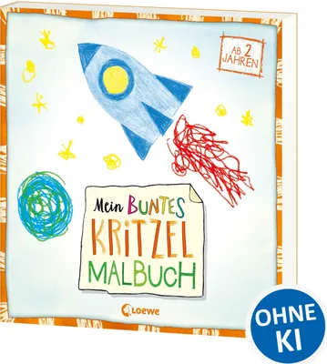 Produktbild von Mein buntes Kritzel-Malbuch (Rakete)