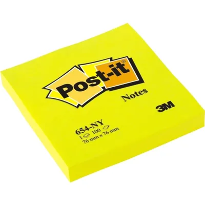 Produktbild von Post-It 654N, 76 mm, 76 mm, 100 Blätter