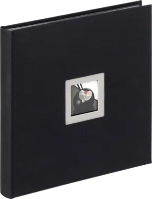 Image de Walther Album photo en lin BLACK WHITE noir 30x30 cm 50 pages noires