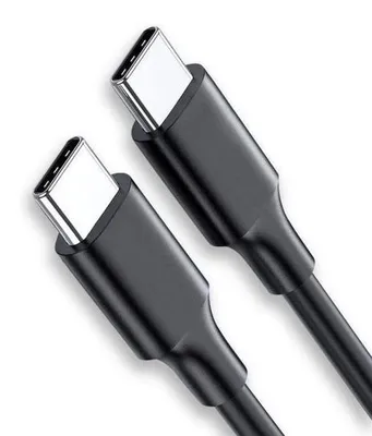 Zdjęcie produktu dla Uniwersalny kabel do stacji ładującej USB-C 60 W, czarny, 1 metr, 2 sztuki