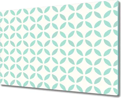 Produktbild von Herd-Abdeckplatte Glas Schneidebrett Glaskeramikfeld-Abdeckung - 80x52 cm - Zarte blau Muster