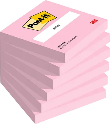 Produktbild von Post-it Haftnotizen Notes 76 x 76 mm flamingopink 1 Block á 100 Blatt