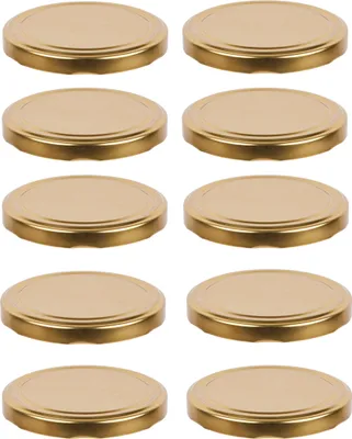 Obrázek produktu pro Šroubovací víčko 10 kusů pro sklenice TWIST OFF víčko Náhradní víčko BROWIN 10 cm