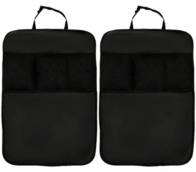 Obrázok produktu pre Ochranné sieťové vrecká do auta na opierku sedadla, vodotesné, čierne, 2 kusy