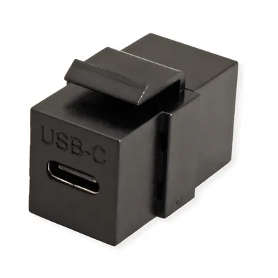 Produktbild von VALUE USB Typ C Keystone Modul, schwarz