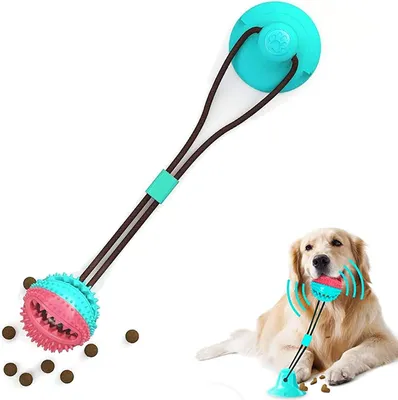 Produktbild von Hundespielzeug mit saugnapf,pet Toy mit saugnapf,pet Molar chew Spielzeug,Multifunktion Pet Molar Biss Spielzeug,Dog Interactive Molar kauspielzeug, pet Molar bite Toy