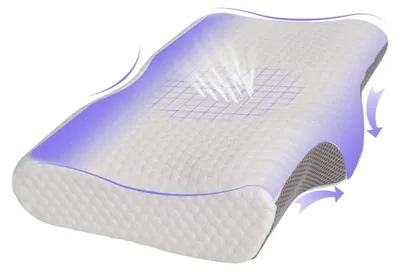 Productafbeelding van Solidchoice - Ergonomisch Geheugenfoam Kussen voor Nekpijn