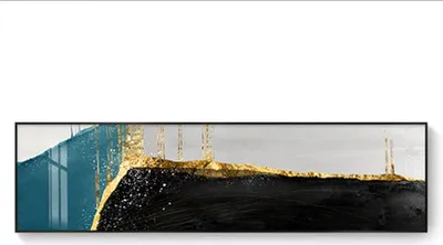 Produktbild von TPFLiving Kunstdruck LW-304 (OHNE RAHMEN) Poster - Leinwand - Wandbild - Hochauflösender Giclée-Druck, langlebig und hochwertig - Abstrakte Strukturen -  - Größe: 35x140cm
