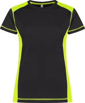 Produktbild von Damen T-Shirt Ambition-T Serie mit Kontrastkragen und erhöhter Sichtbarkeit