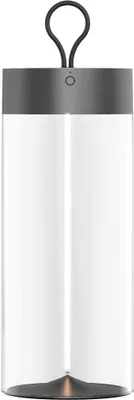Zdjęcie produktu dla Lampa stołowa LED akumulatorowa Esterno szara 1,2W Ciepła biel 100lm tworzywo sztuczne wym:32,1x13,5x13,5cm IP20 Zuma Line