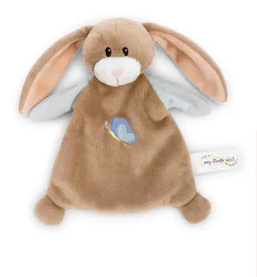 Imagen del producto de NICI, mantita de peluche con forma de conejo Lopino, 20x17 cm, color marrón - modelo 62982