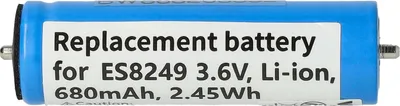 Produktbild von vhbw Akku kompatibel mit Panasonic ES-RT77, ES-RF 31, ES-RF41, ES-RF31, ES-RF 41, ES-RT67, ES-RT47, ESLV9Z, ES-RT37 Rasierer (680 mAh, 3,6 V, Li-Ion)