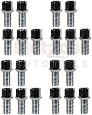 Immagine prodotto di Bullone ruota M14 x 1,5 17 mm collare sferico A/G 8.8 METZGER per SEAT LEON e altri modelli