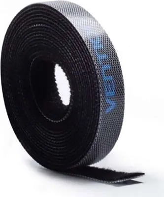 Zdjęcie produktu dla Vention KAABH, Rzep do kabli, Nylon, Czarny, 2000 mm, 11 mm, 1 szt.
