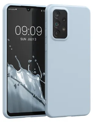 Produktbild von kwmobile Handyhülle für Samsung Galaxy A33 5G Hülle - TPU Case - Kabelloses Laden - Schutzhülle Cover in Hellblau matt