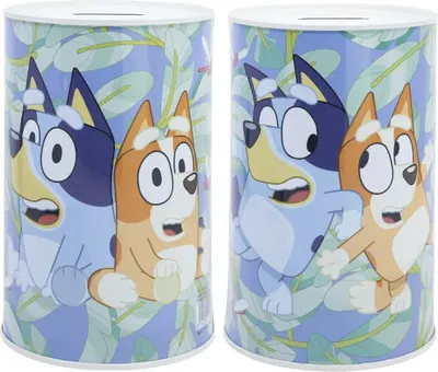 Produktbild von Bluey Bingo Kinder XL Spardose Sparschwein aus Weißblech 1000 ml