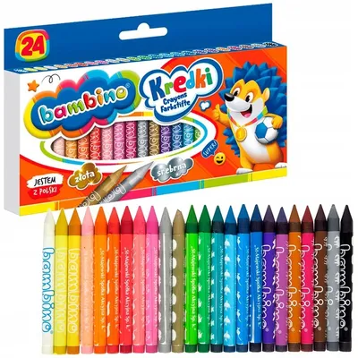 Obrázok produktu pre Bambino kaolínové pastelky 24 farieb