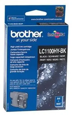 Produktbild von Brother LC-1100HYBK Tintenstrahl Tintenpatrone - Schwarz - Original - 1 Pack - Tintenstrahl - 1er Pack