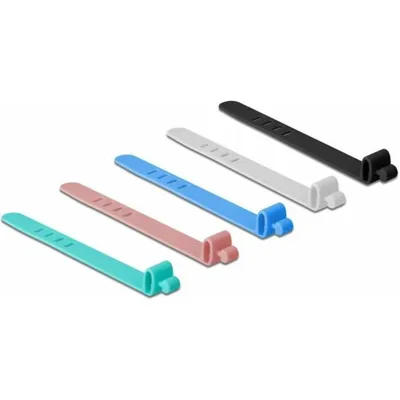 Produktbild von DELOCK Silikon-Kabelbinder wiederverwendbar 10 Stück