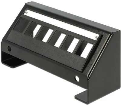 Produktbild von Delock - Oberflächenmontage-Verteilerkasten - Schwarz - 6 Ports