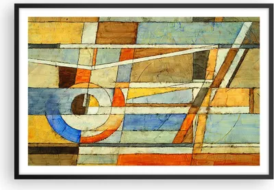 Produktbild von Gerahmtes Poster - Schwarzer Rahmen - Abstraktion modern - 91,5x61 cm - Wand Bild - Wanddeko - Wandbilder - Kunstposter - Wandposter - Bilderrahmen - Bilder - Kunstdruck - Wandbild - P2BAA91x61-3611
