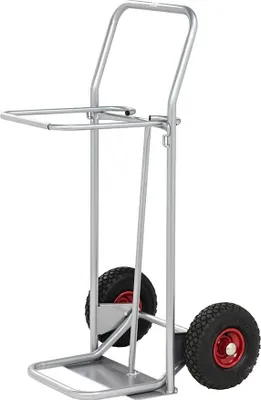 Produktbild von Müllsackwagen, luftbereift, für 125 Ltr. Müllsäcke, Traglast: 150 kg - lichtgrau