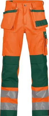 Produktbild von DASSY Warnschutzhose GLASGOW Gr. 42 STANDARD  orange/grün