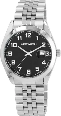 Productafbeelding van Herenuhren Harald, roestvrijstalen band met schakels, datumweergave, diameter 42 mm, 5ATM waterdicht, lichtgevende wijzers, verstelbaar. Horloge