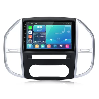 Image de Système autoradio Linux sans fil Hexinex de 10 pouces, compatible Carplay et Android Auto, pour Mercedes-Benz Vito W447 (2014-2023), avec Wi-Fi, Bluetooth, commandes au volant (SWC), tuner FM/RDS et processeur DSP