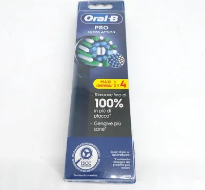 Produktbild von Oral B Cross Action Aufsteckköpfe Zahnbürsten Packung 4 Aufsteckköpfe_effektiv