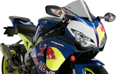Produktbild von Puig Racing Honda Cbr1000rr Fireblade Windschutzscheibe Schwarz  Schwarz One Size