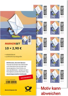 Produktbild von Briefmarke 2,90 Bogen, Motiv 10er Packung, vom Umtausch ausgeschlossen