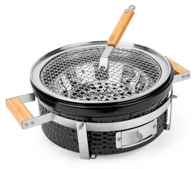 Zdjęcie produktu dla Grill węglowy do barbecue o przenośnej konstrukcji i wykonany ze stali nierdzewnej