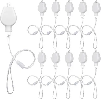Image de Décoration de Noël : guirlande lumineuse LED, 10 ampoules blanc chaud, à piles