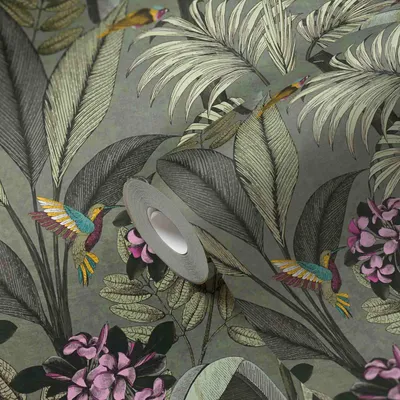 Produktbild von A.S. Creation | Botanical Tapete | Vliestapete | Kollektion PintWalls | 387382 | Grün | 10.05 x 0.53 m | Vintageoptik |