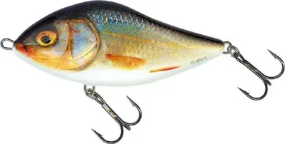 Produktbild von Salmo Slider Jerkbait Wobbler , Salmo Farben:Real Roach, Länge/Gewicht/Laufverhalten/Tauchtiefe:12cm / 70g / sinkend / 2.0-1.0m
