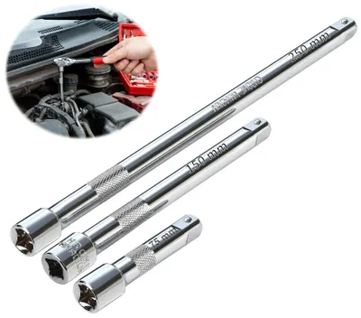Imagen del producto de Solidchoice - Juego de 3 extensiones para llaves de tubo de 3/8 de pulgada