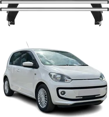 Image de Menabo Barres de toit Transversales pour VW Up! 2011-2016 Alu Gris ABE 2x