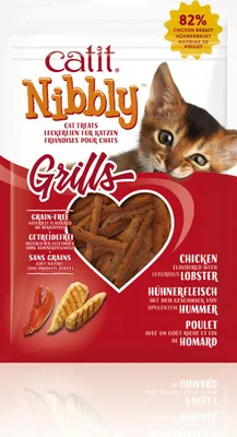 Imagen del producto de Catit Nibbly Grills con pollo y langosta, 30 g