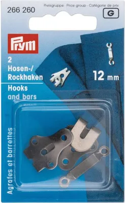 Produktbild von Hosenhaken und Stege ST schwarz 12 mm