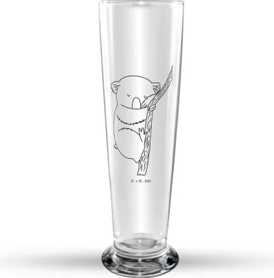 Produktbild von Mr. & Mrs. Panda Bier Glas Koalabär - Transparent - Geschenk, Traum, Glasbierglas, Schlafzimmer, Bierglas, Glasbecher, Bär, Traumland, Koala, schlafen, Trinkglas