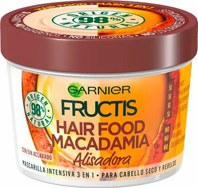 Produktbild von Garnier Fructis Hair Food Macadamia, Frauen, Alle Haare, Alle Farben, 350 ml, Anti-Frizz, Feuchtigkeitsspendend, Nährend, Verstärkung, Macadamia-Öl