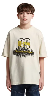 Productafbeelding van G-STAR jongens oversized T-shirt, beige (Butter D29768-01-J262), maat 6