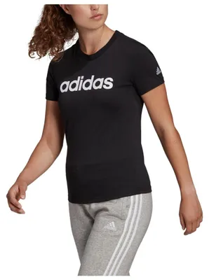 Zdjęcie produktu dla Koszulka damska Adidas z krótkim rękawem: Loungewear Essentials Slim Logo Tee M