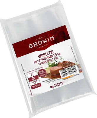 Produktbild von Browin 313115 SET Richtiger Bissen - Schinkenkocher 1,5 kg, Edelstahl, inkl. Thermometer und Beuteln