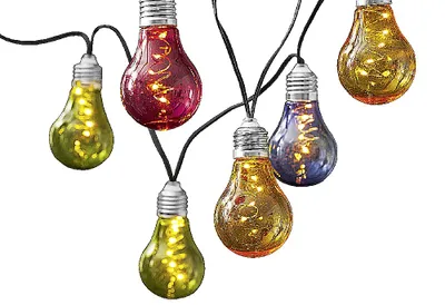 Obrázek produktu pro Star Trading 480-11, Světelný dekorativní řetěz, Vícebarevný, Polyvinylchlorid (PVC), IP44, Černá, 10 žárovek