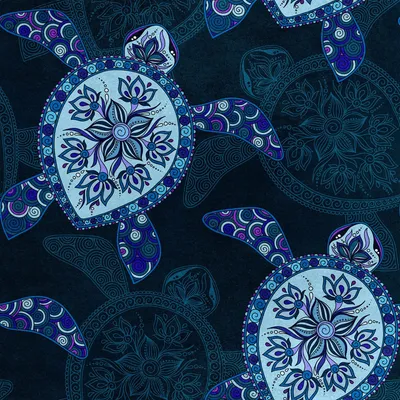 Imagen del producto de Tela de terciopelo real, de poliéster, para coser, con motivos de tortugas