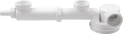 Image de Siphon bas double évier ESCAPE 6/4"" x 40 mm Entrée du lave-vaisselle